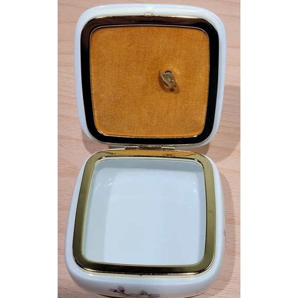 San Francisco Music Box Co Trinket Box Ring Musical Cherry Blossoms - Picture 4 of 6